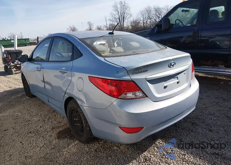 2014 Hyundai Accent Gls z USA, uszkodzony, nr VIN KMHCT4AE7EU645780